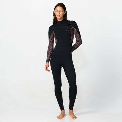 Women's Bahia 4/3mm Steamer Chest Zip - Terra Weave