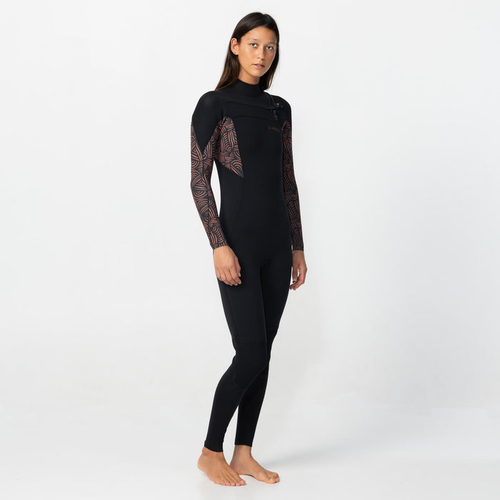 Women's Bahia 4/3mm Steamer Chest Zip - Terra Weave