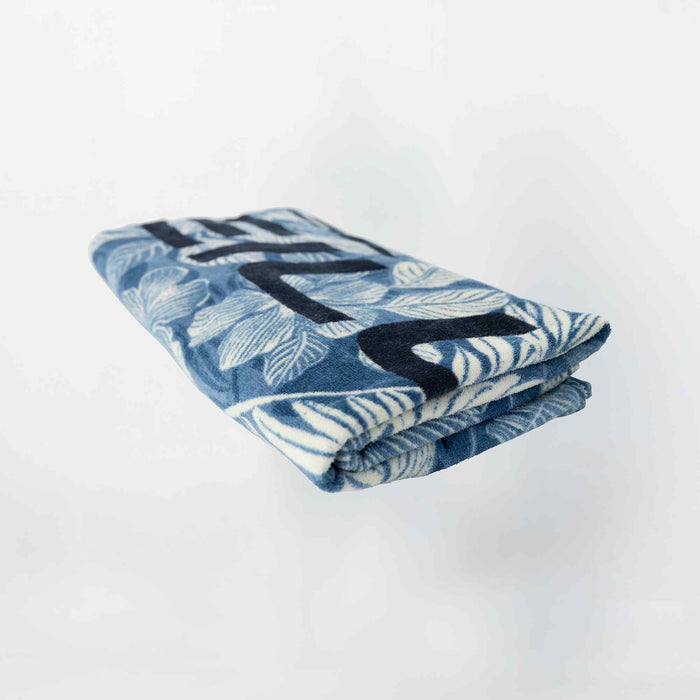 Women's Beach Towel - Blue Floral