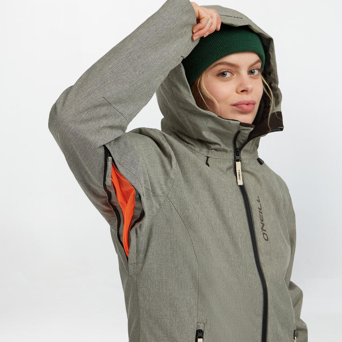 Women's Cruz Melange Snow Jacket - Macaron