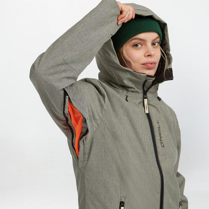 Women's Cruz Melange Snow Jacket - Macaron