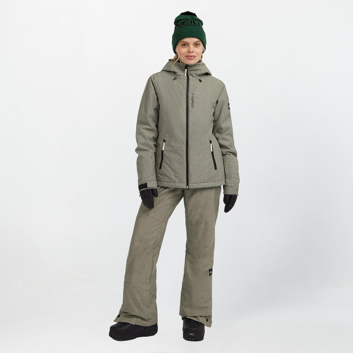 Women's Cruz Melange Snow Jacket - Macaron