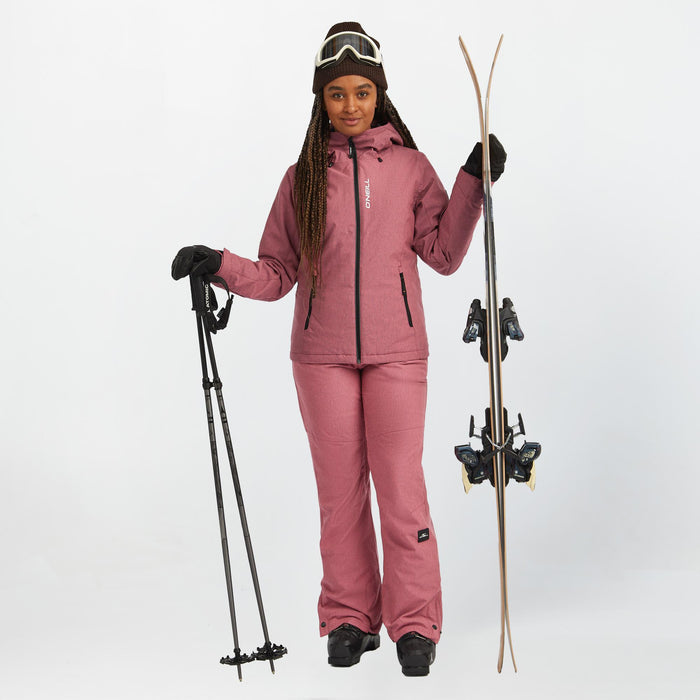 Women's Cruz Melange Snow Jacket - Skater Pink