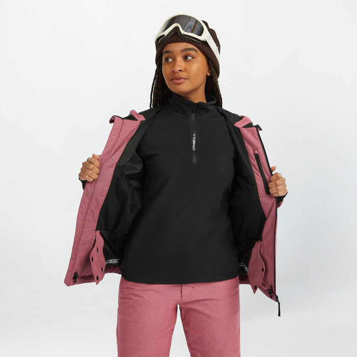 Women's Cruz Melange Snow Jacket - Skater Pink