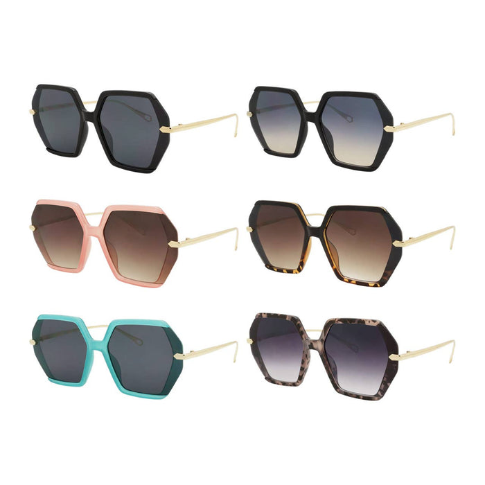 Women's Hexagon Sunglasses