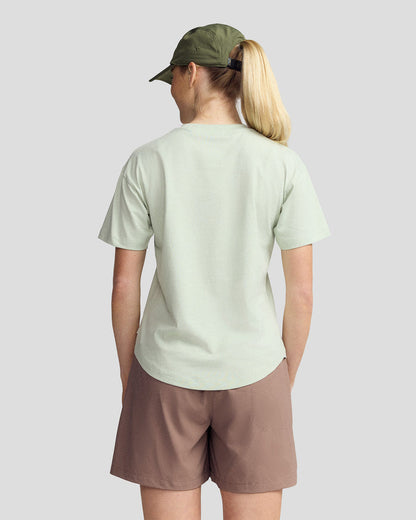 Women’s Mt Cook Lily Organic Cotton T-Shirt - Light Sage