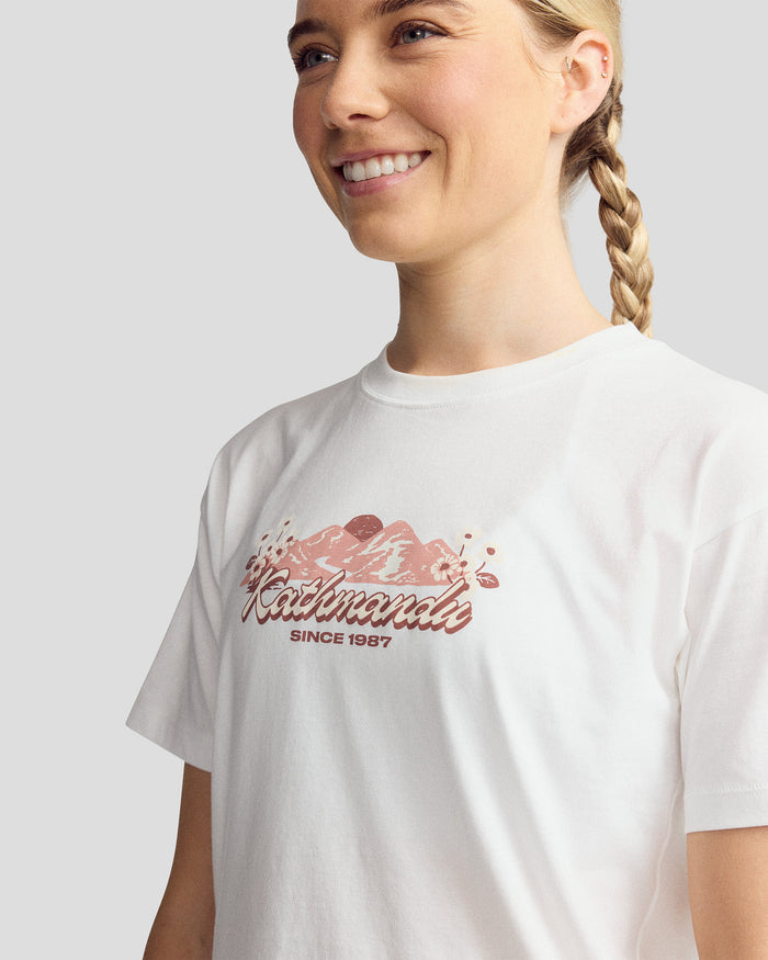 Women’s Mt Cook Lily Organic Cotton T-Shirt - White