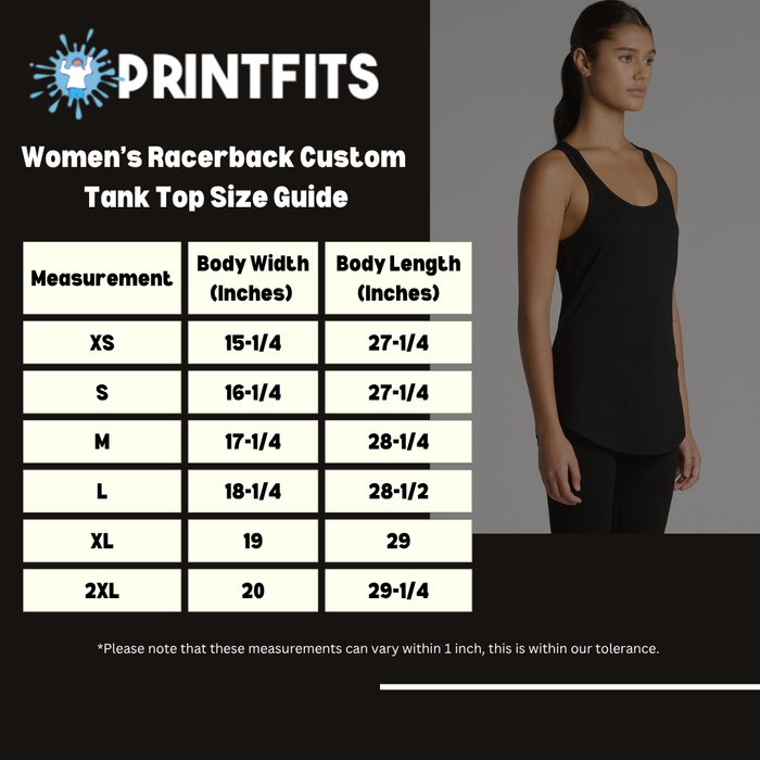 WOMENS RACERBACK CUSTOM TANK TOP