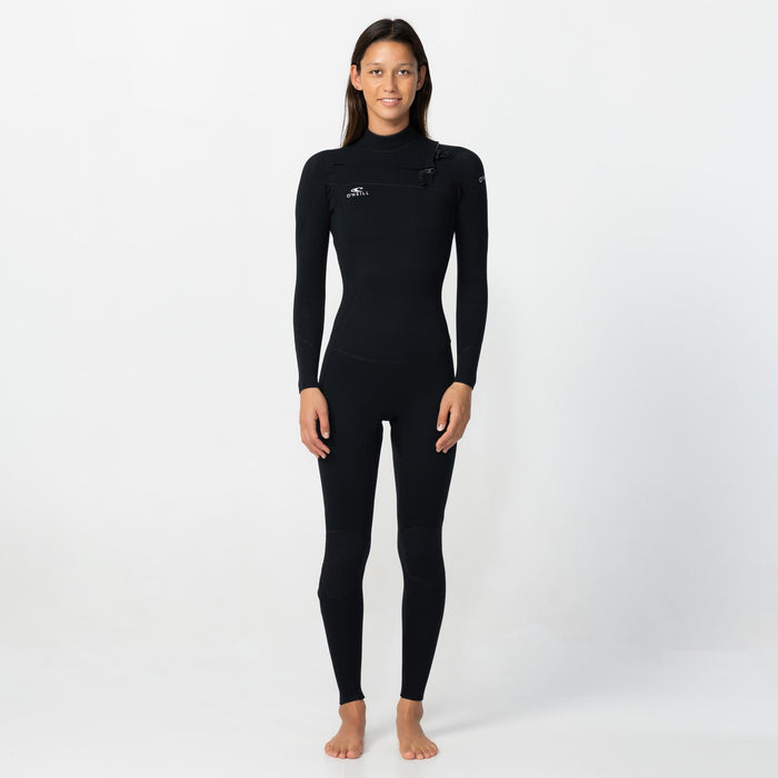 Women's Reactor GBS 3/2mm Steamer Chest Zip - Black