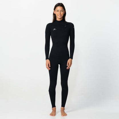 Women's Reactor GBS 3/2mm Steamer Chest Zip - Black