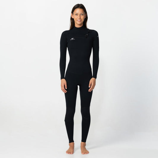 Women's Reactor GBS 3/2mm Steamer Chest Zip - Black