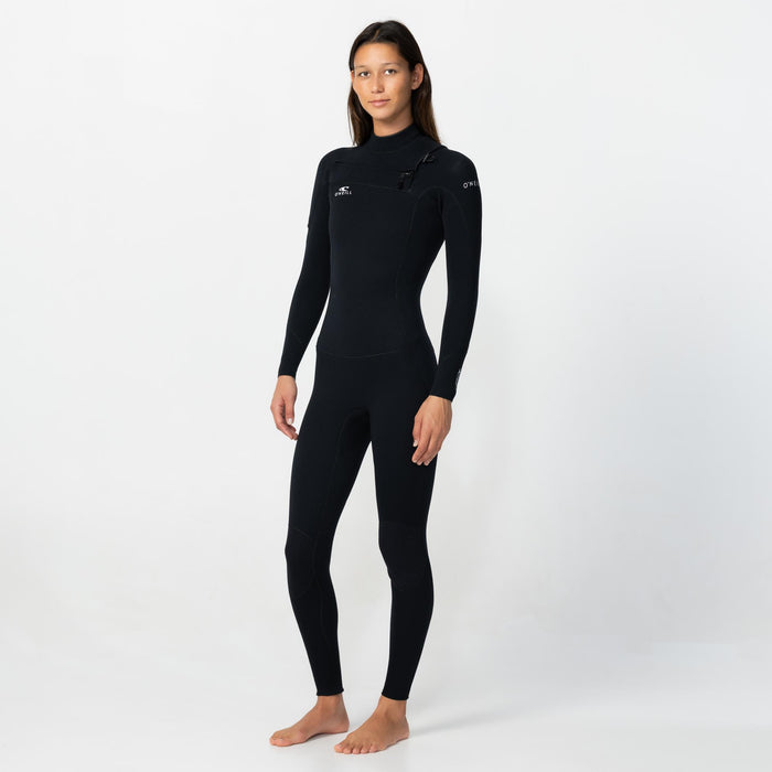 Women's Reactor GBS 3/2mm Steamer Chest Zip - Black
