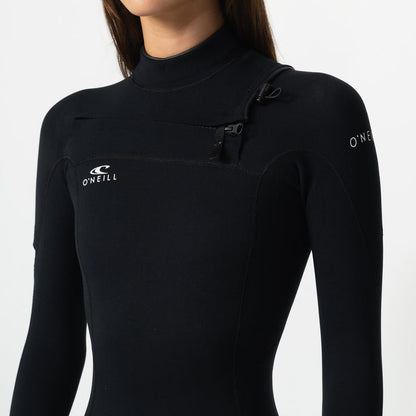 Women's Reactor GBS 3/2mm Steamer Chest Zip - Black