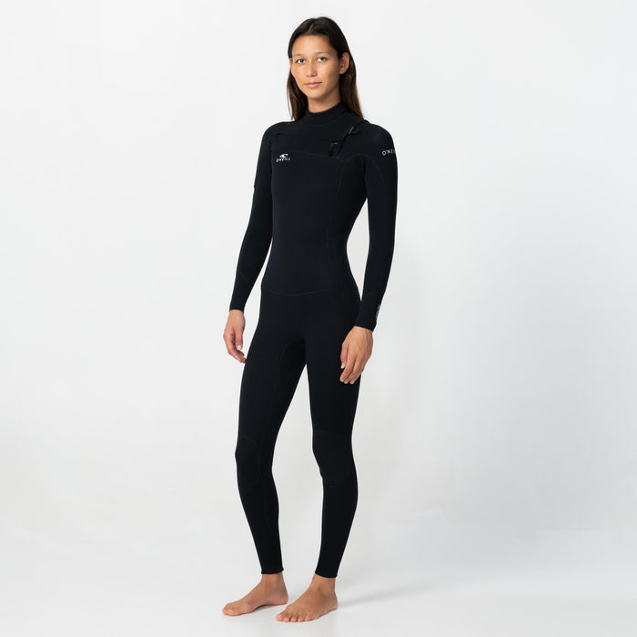 Women's Reactor GBS 4/3mm Steamer Chest Zip - Black