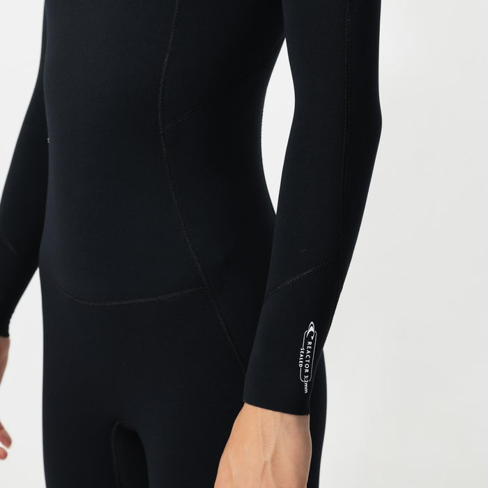 Women's Reactor GBS 4/3mm Steamer Chest Zip - Black