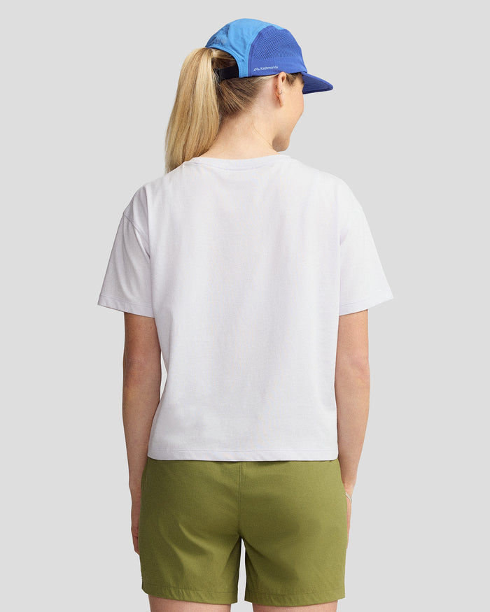 Women's Retro Badge Organic Cotton T-Shirt - Bright Lilac