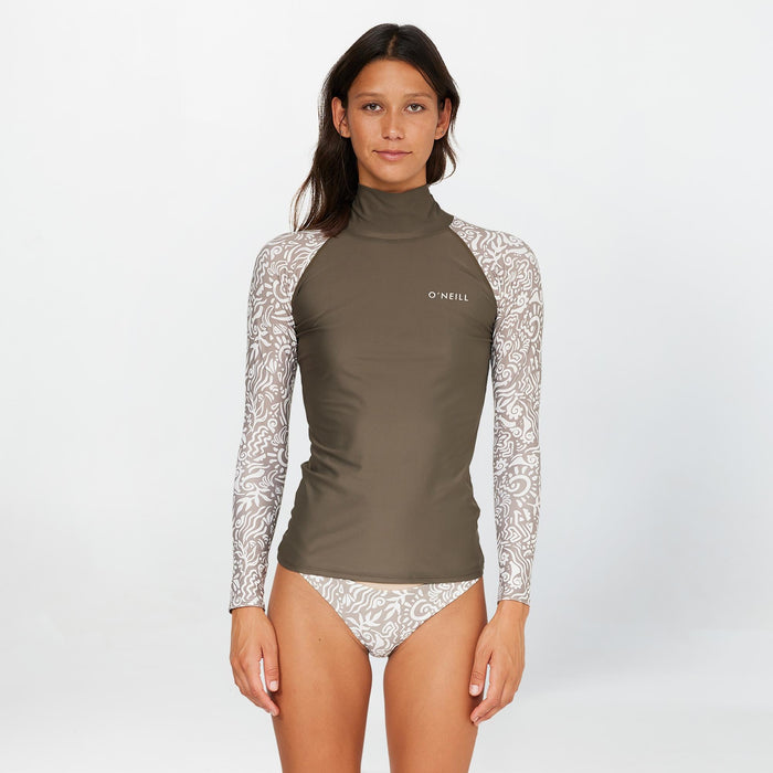 Women's Salina High Neck Rash Vest - Dune