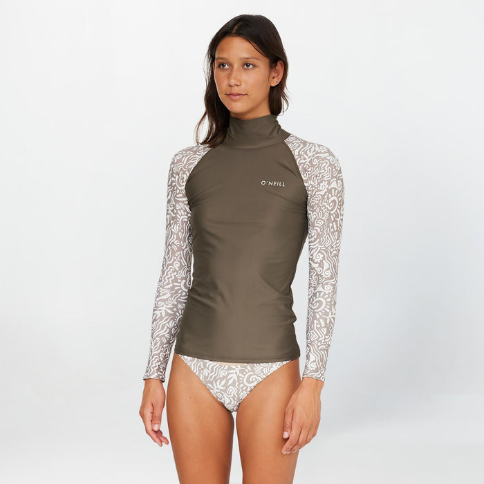 Women's Salina High Neck Rash Vest - Dune