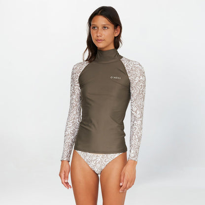 Women's Salina High Neck Rash Vest - Dune