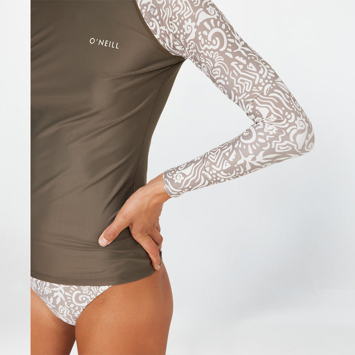 Women's Salina High Neck Rash Vest - Dune