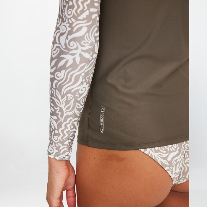 Women's Salina High Neck Rash Vest - Dune