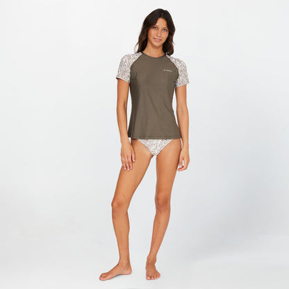 Women's Salina Short Sleeve Rash Vest Tee - Dune