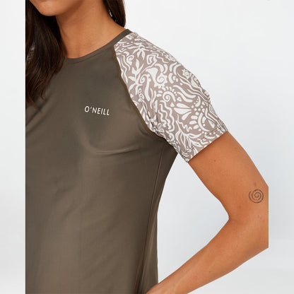Women's Salina Short Sleeve Rash Vest Tee - Dune