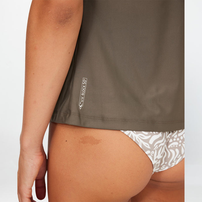 Women's Salina Short Sleeve Rash Vest Tee - Dune