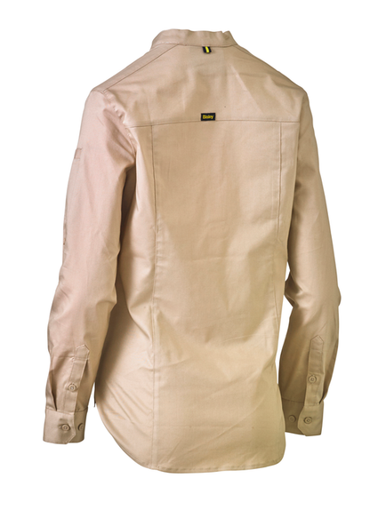 Women's Stretch V-neck Closed Front Shirt BLC6063