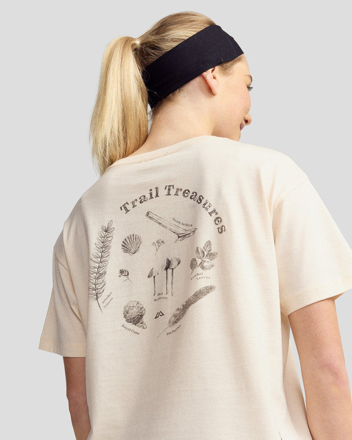 Women’s Trail Treasure Organic Cotton T-Shirt - Peachy