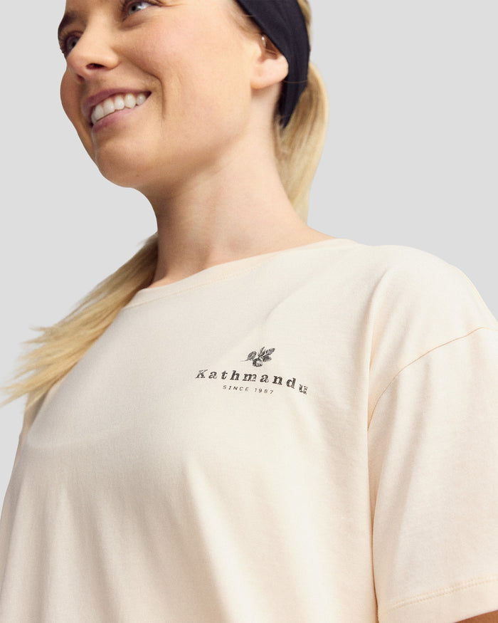 Women’s Trail Treasure Organic Cotton T-Shirt - Peachy