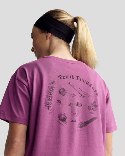 Women’s Trail Treasure Organic Cotton T-Shirt - Washed Berry