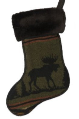 Wooded River Christmas Stocking