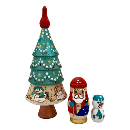 Russian Christmas nesting dolls
