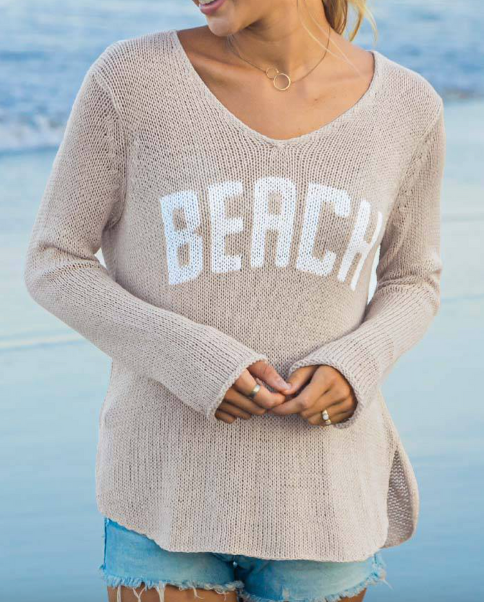 Wooden Ships Chunky Beach V Sweater