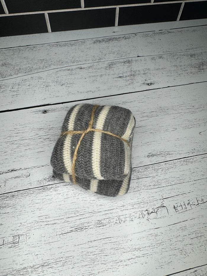 Grey and White Stripe