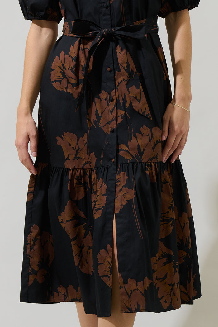 Wynette Tiered Midi Dress Celina Floral