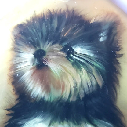 Yorkshire Terrier Puppy Hand Painted Pendant BuyRussianGifts Store