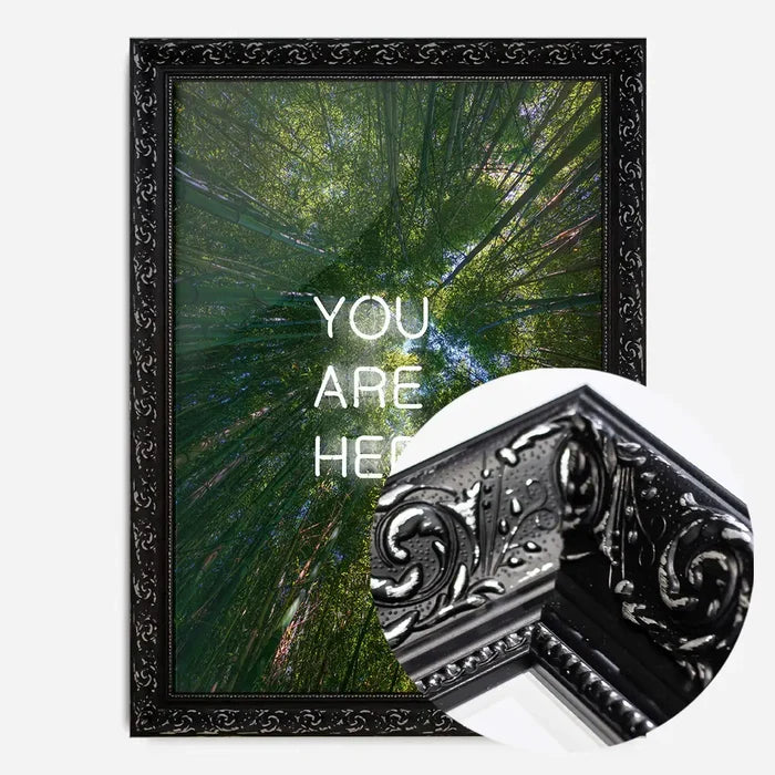 21x30cm | 8¼ x 11¾in / Black Ornate Frame