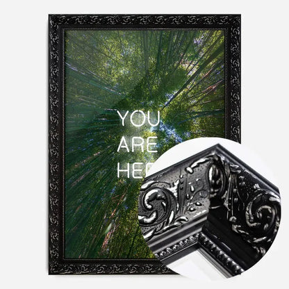 21x30cm | 8¼ x 11¾in / Black Ornate Frame