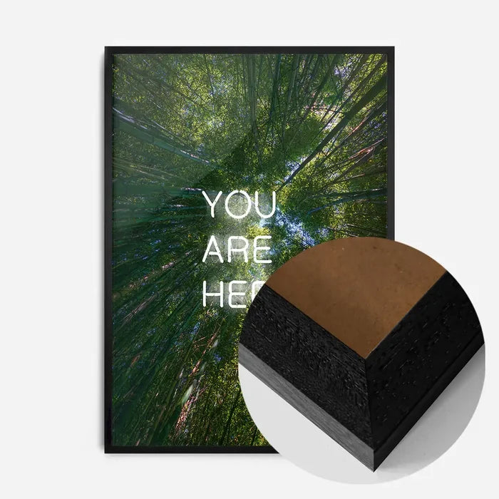 21x30cm | 8¼ x 11¾in / Black Wood Frame