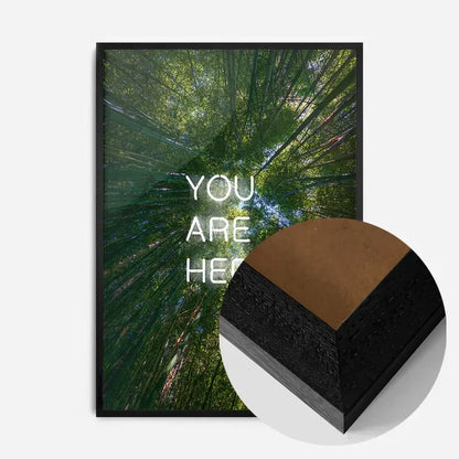 21x30cm | 8¼ x 11¾in / Black Wood Frame
