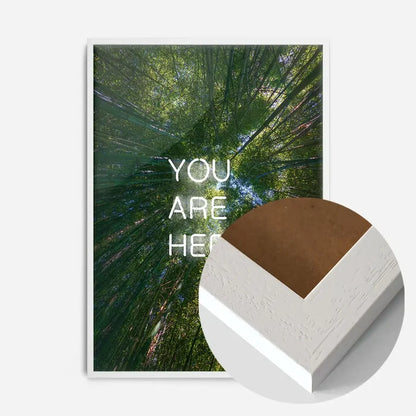 21x30cm | 8¼ x 11¾in / White Wood Frame