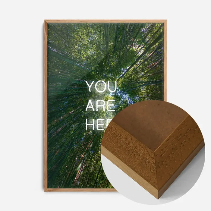 21x30cm | 8¼ x 11¾in / Oak Wood Frame