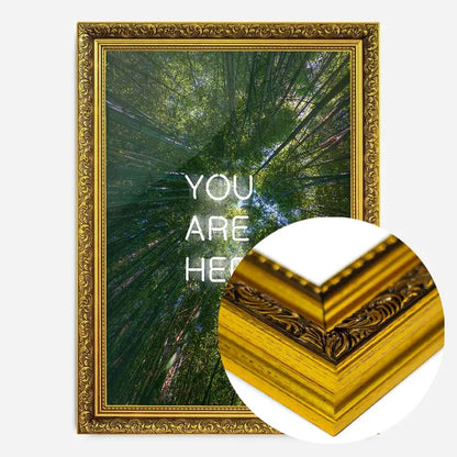 21x30cm | 8¼ x 11¾in / Gold Ornate Frame