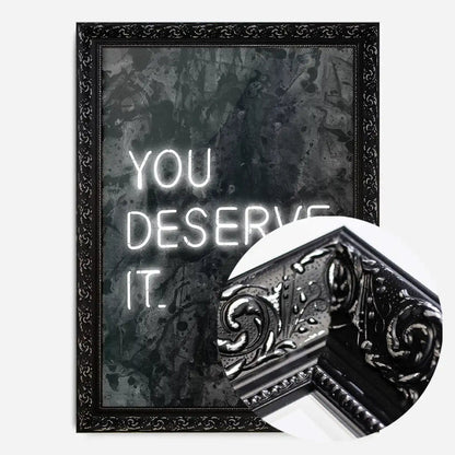 21x30cm | 8¼ x 11¾in / Black Ornate Frame