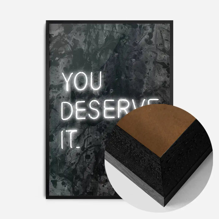 21x30cm | 8¼ x 11¾in / Black Wood Frame