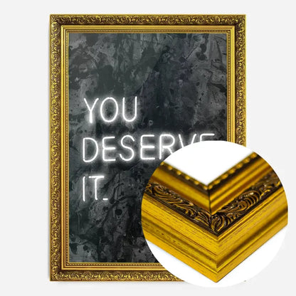 21x30cm | 8¼ x 11¾in / Gold Ornate Frame
