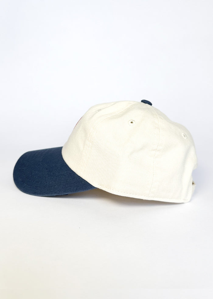 Youth Chi Heart Icon Hat - Ivory & Breaker Blue