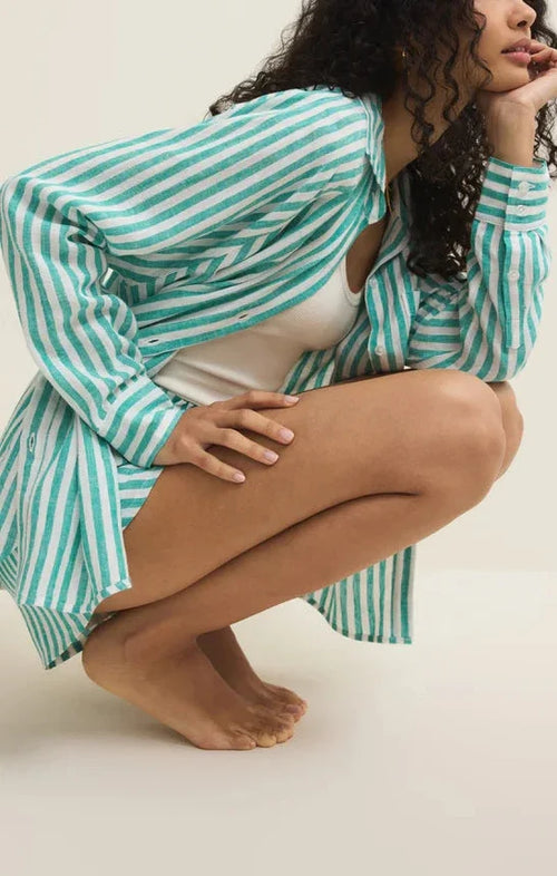 Z Supply | The Perfect Linen Striped Top La Palma